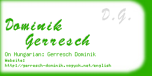 dominik gerresch business card
